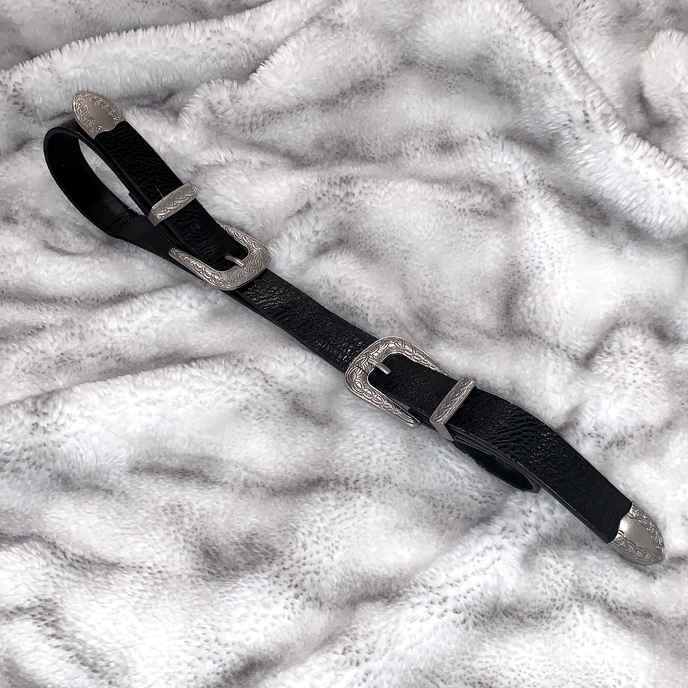 Western Double Buckle Belt